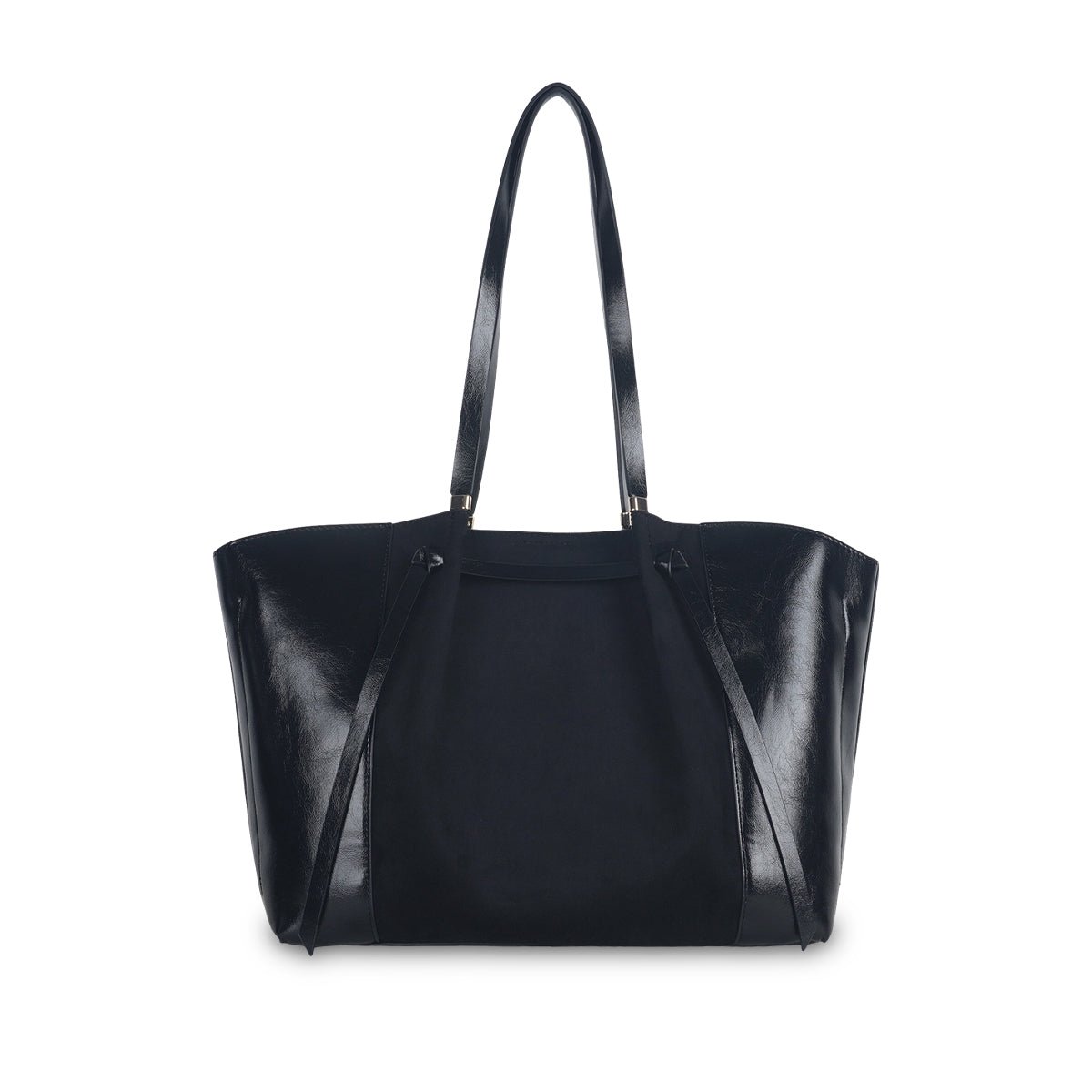Grand sac shopper L Tarick noir,doré, LOLLIPOPS