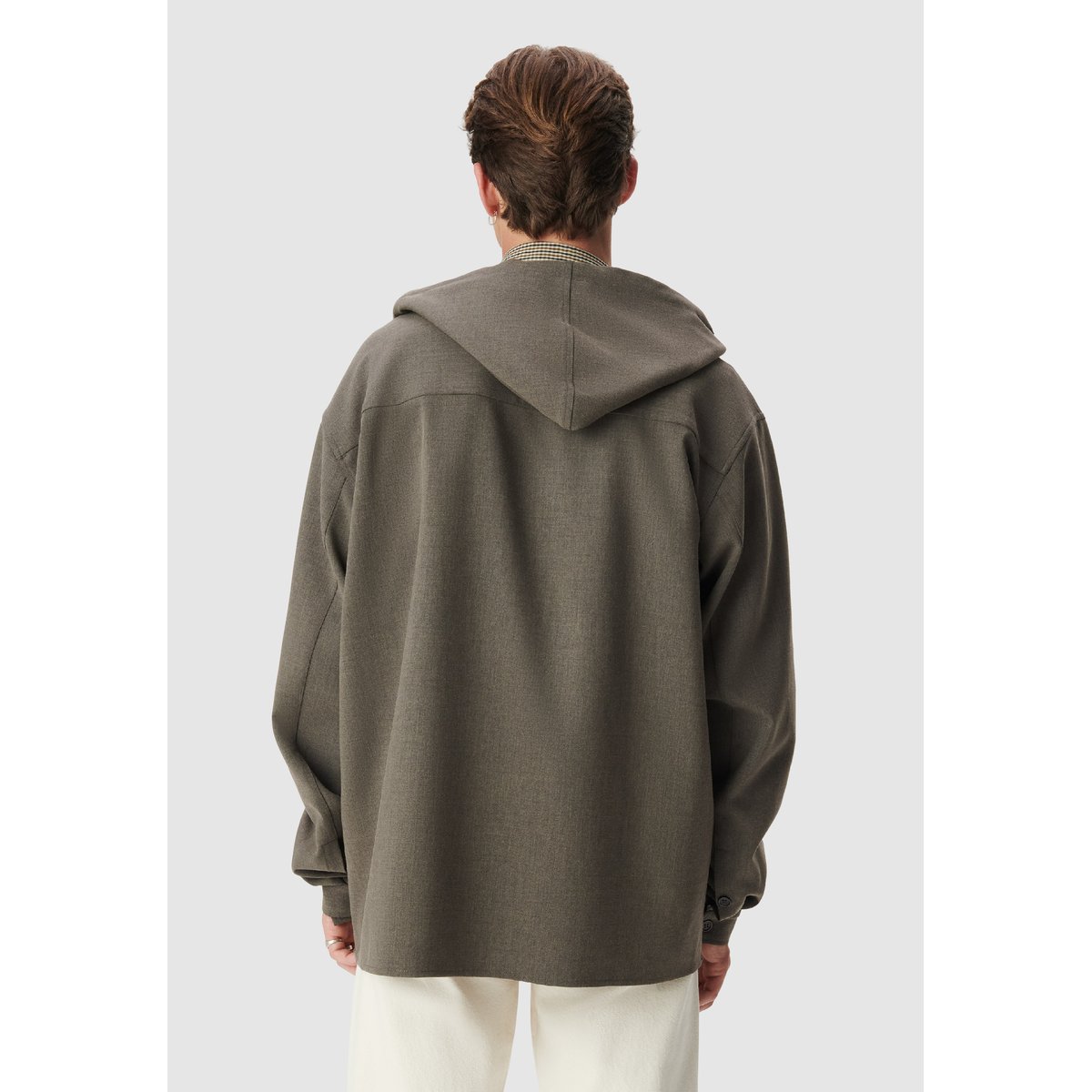 Surchemise à capuche marron foncé, IKKS
