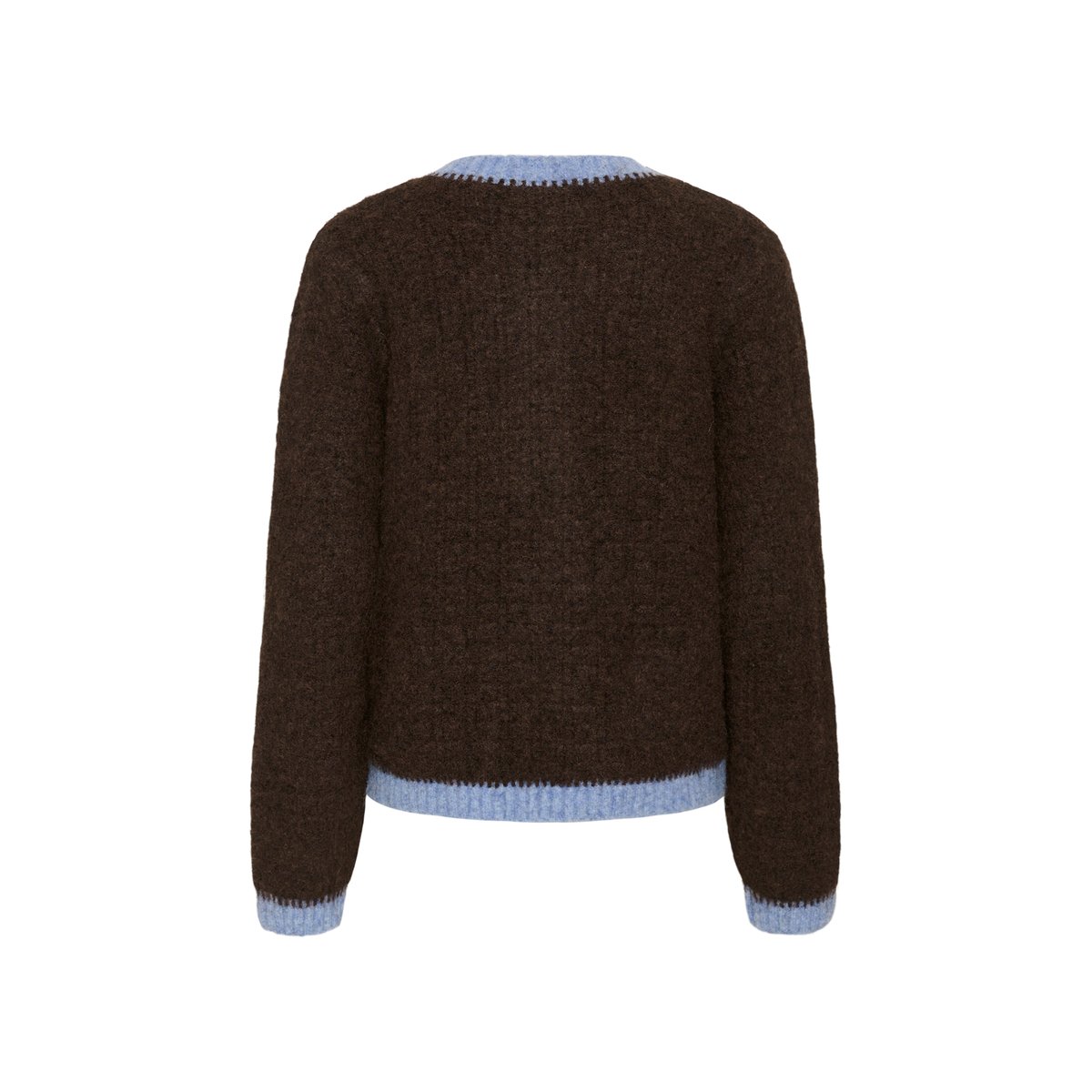 Cardigan à tricot marron bleu brown/blue, CULTURE