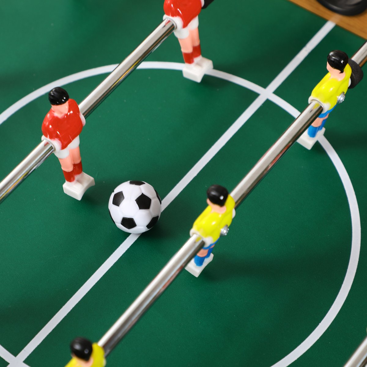 Mini Table Football MDF Bois naturel beige, HOMCOM