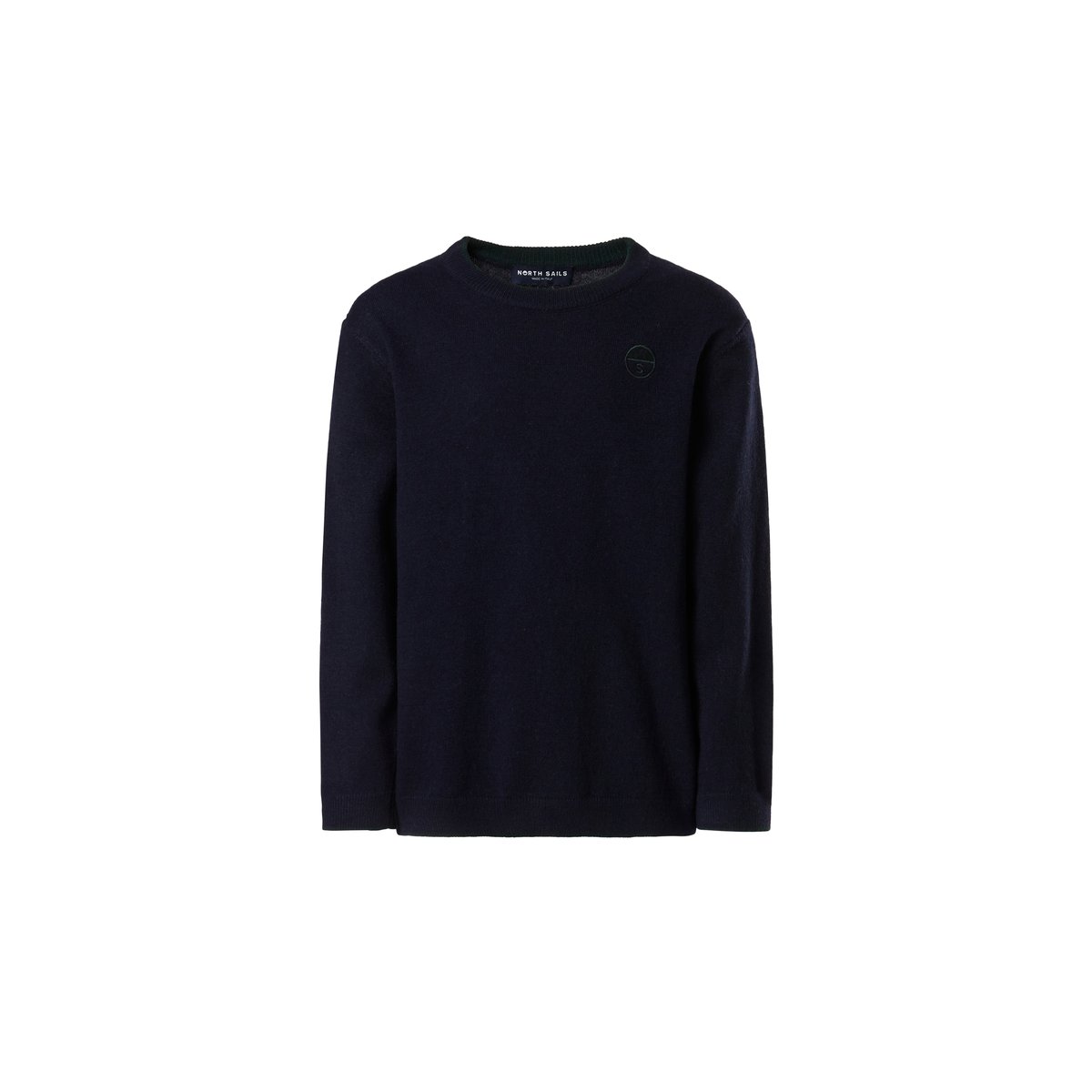 Pull avec logo brodé bleu marine, NORTH SAILS