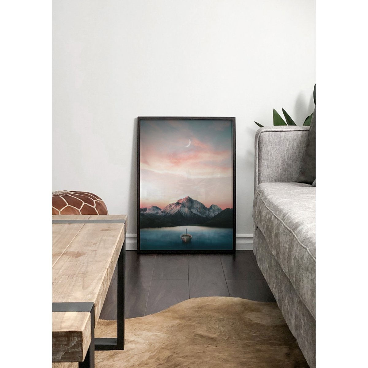 Poster Landscape Paysage blanc, L'AFFICHERIE
