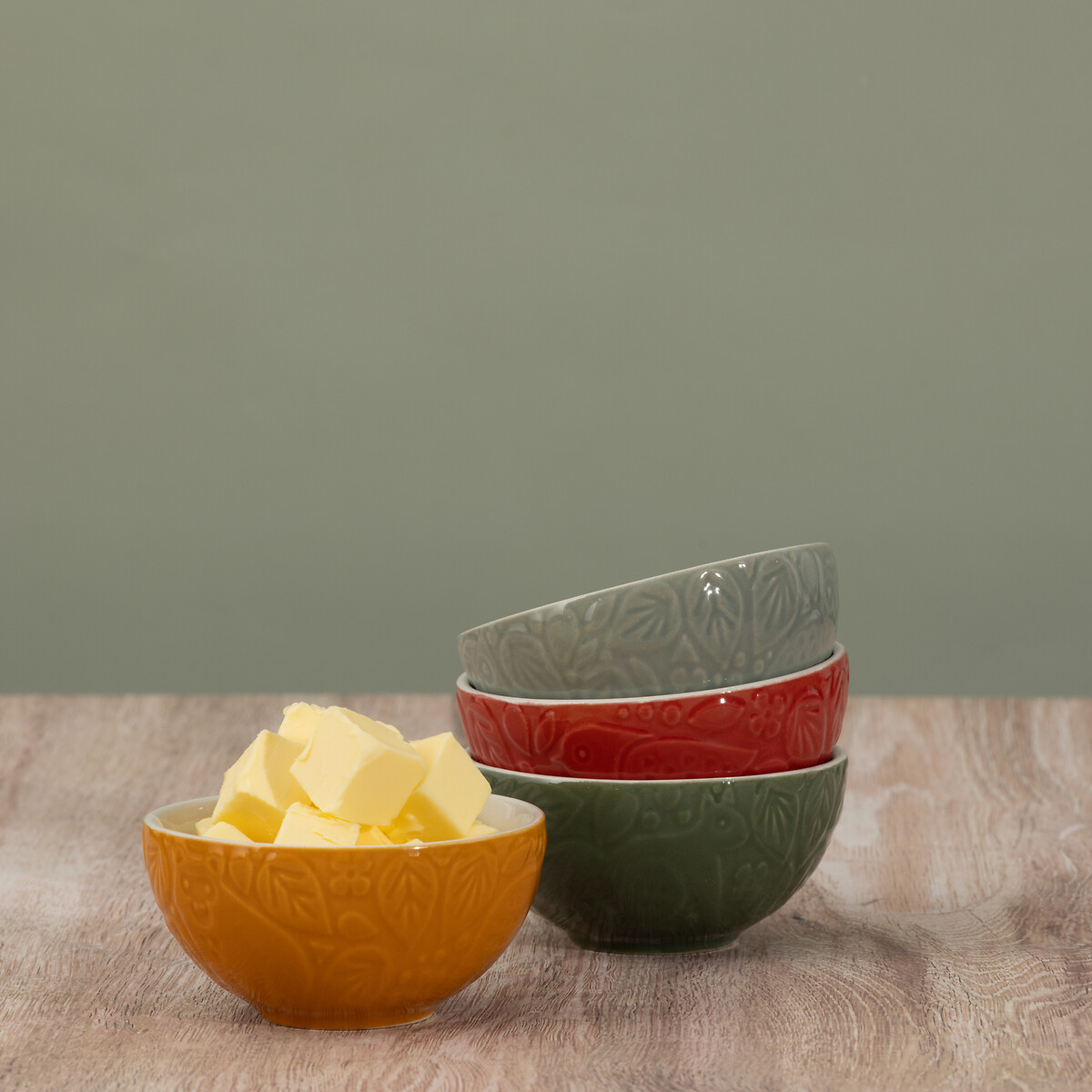 Set of 4 In The Forest Mini Prep Bowls multi-coloured, MASON CASH