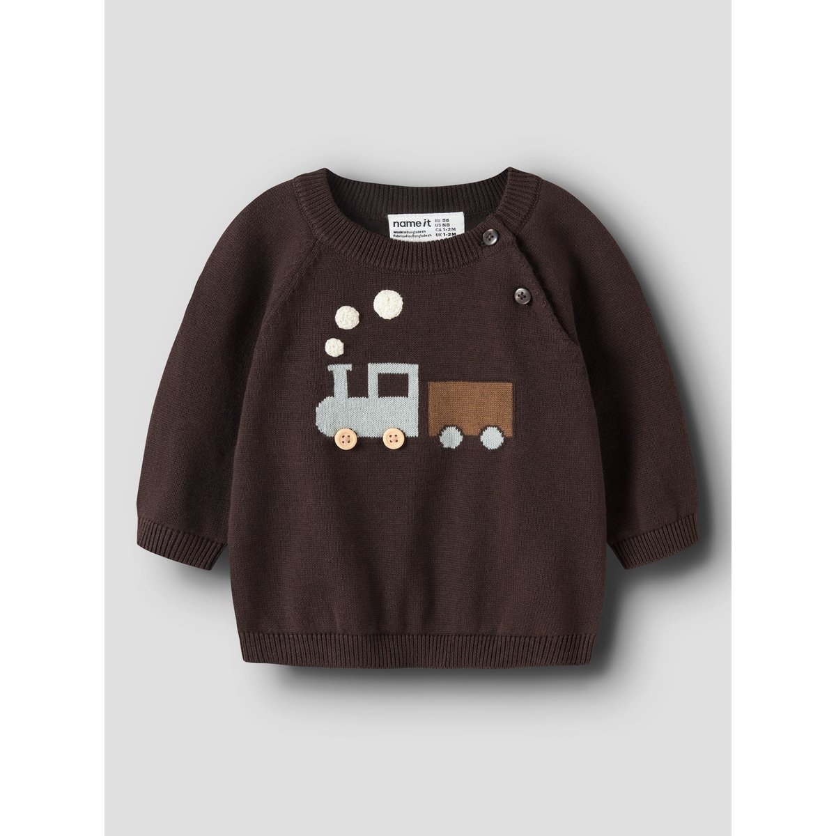 Pull En Maille rouge - chocolate plum1, NAME IT