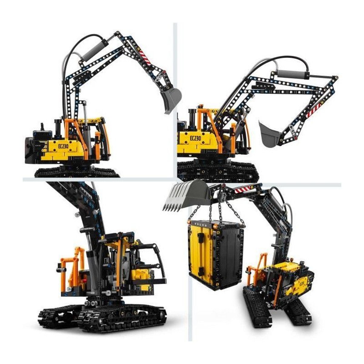 LEGO Technic - Camion Volvo FMX et Pelleteuse Électrique EC230 (42175) à Construire multicolore, LEGO