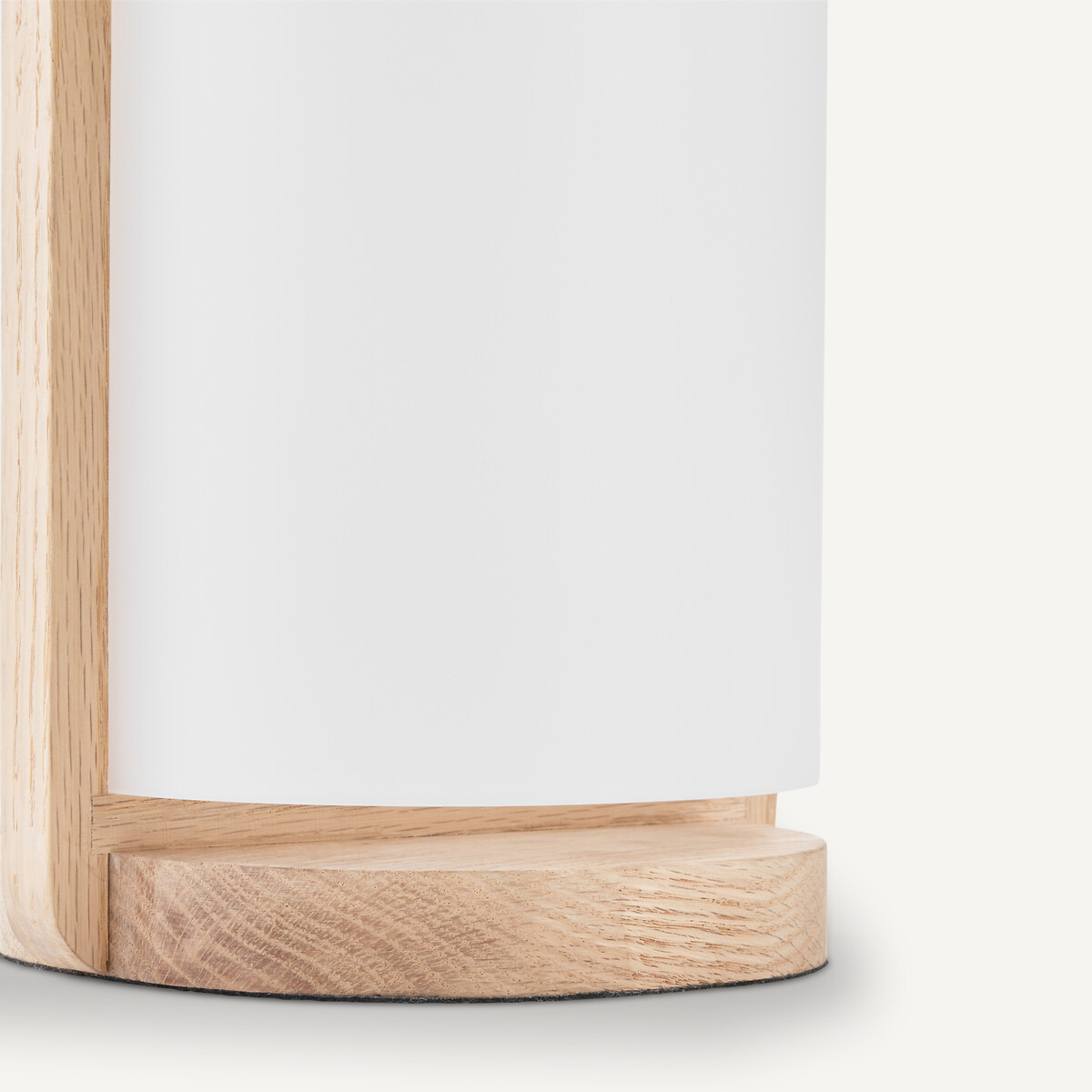 Fodéo Solid Oak and Opaline Lamp opaline, AM.PM