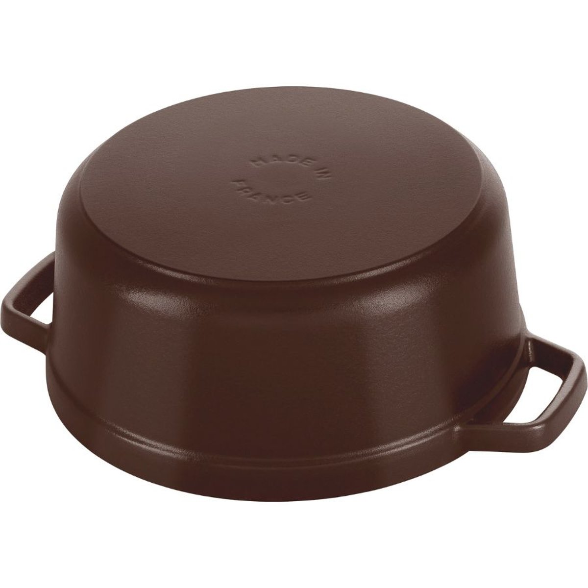 Cocotte 24 cm, Ronde, Chocolat, Fonte chocolat, STAUB