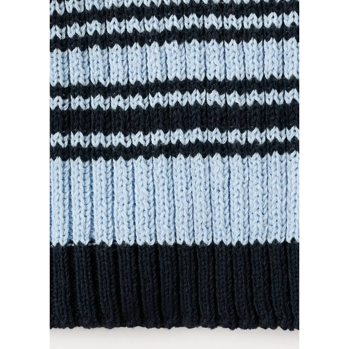 Cardigan maille rayures bleu, MANGO