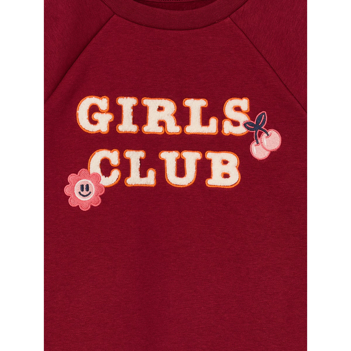 Robe sweat rouge, VERTBAUDET