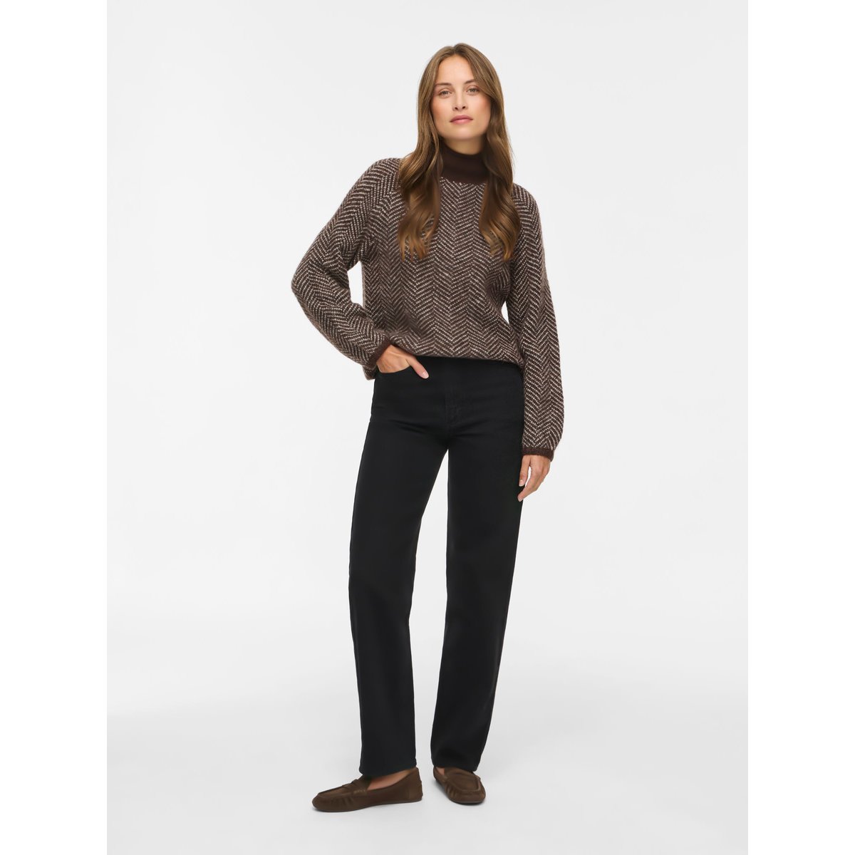 Pull En Maille coffee bean, VILA