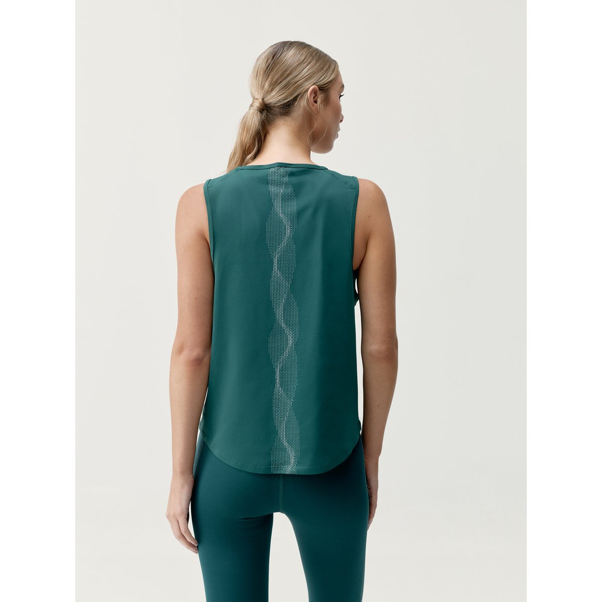 T-shirt de sport femme Kishi Sans manches séchage rapide vert forêt, BORN