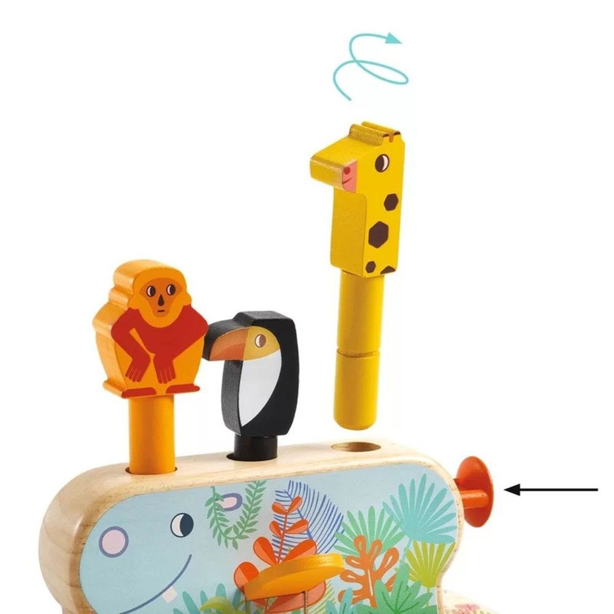 Jeu à encastrer multicolore, DJECO