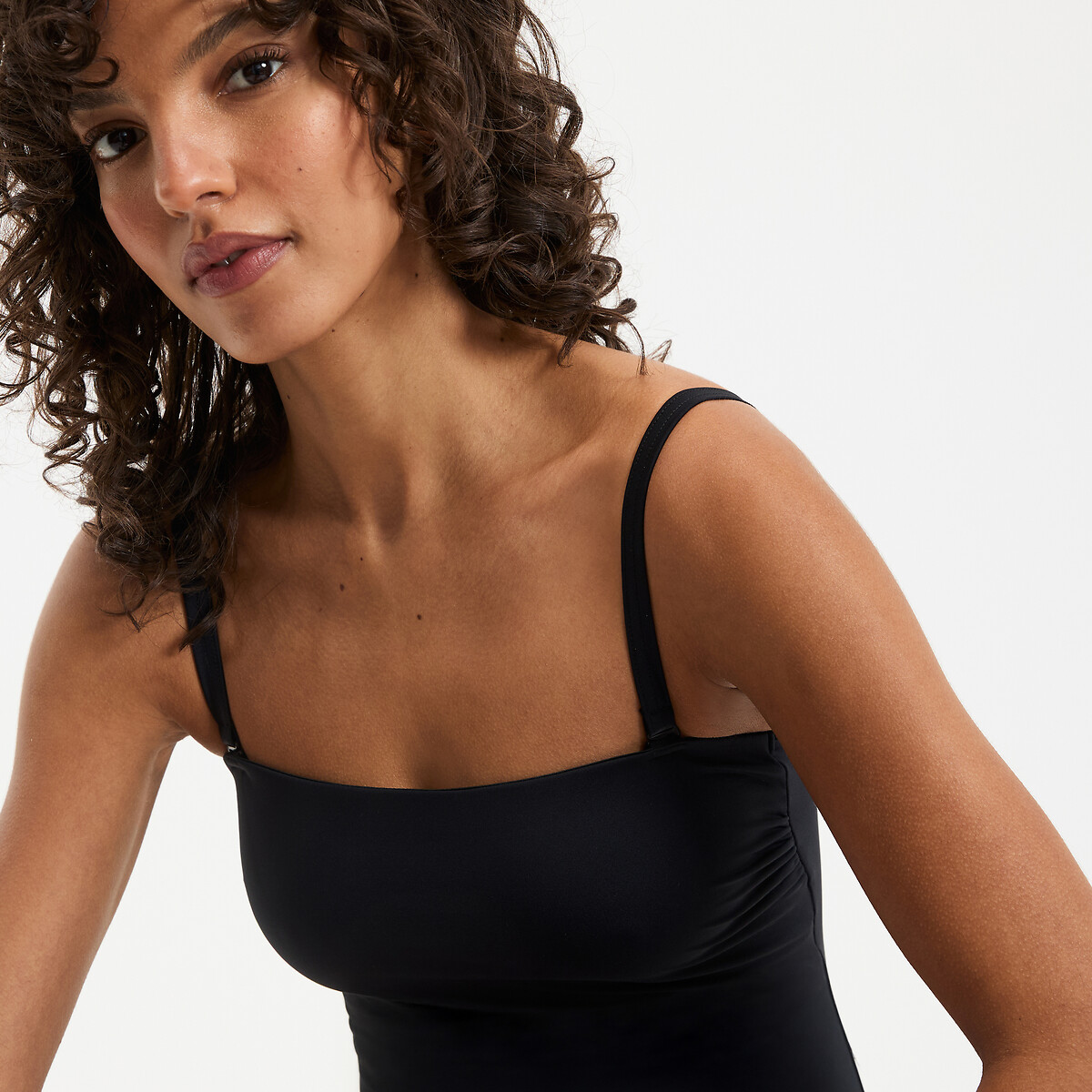Maillot de bain 1 pièce, bustier, Essentiel noir, LA REDOUTE COLLECTIONS
