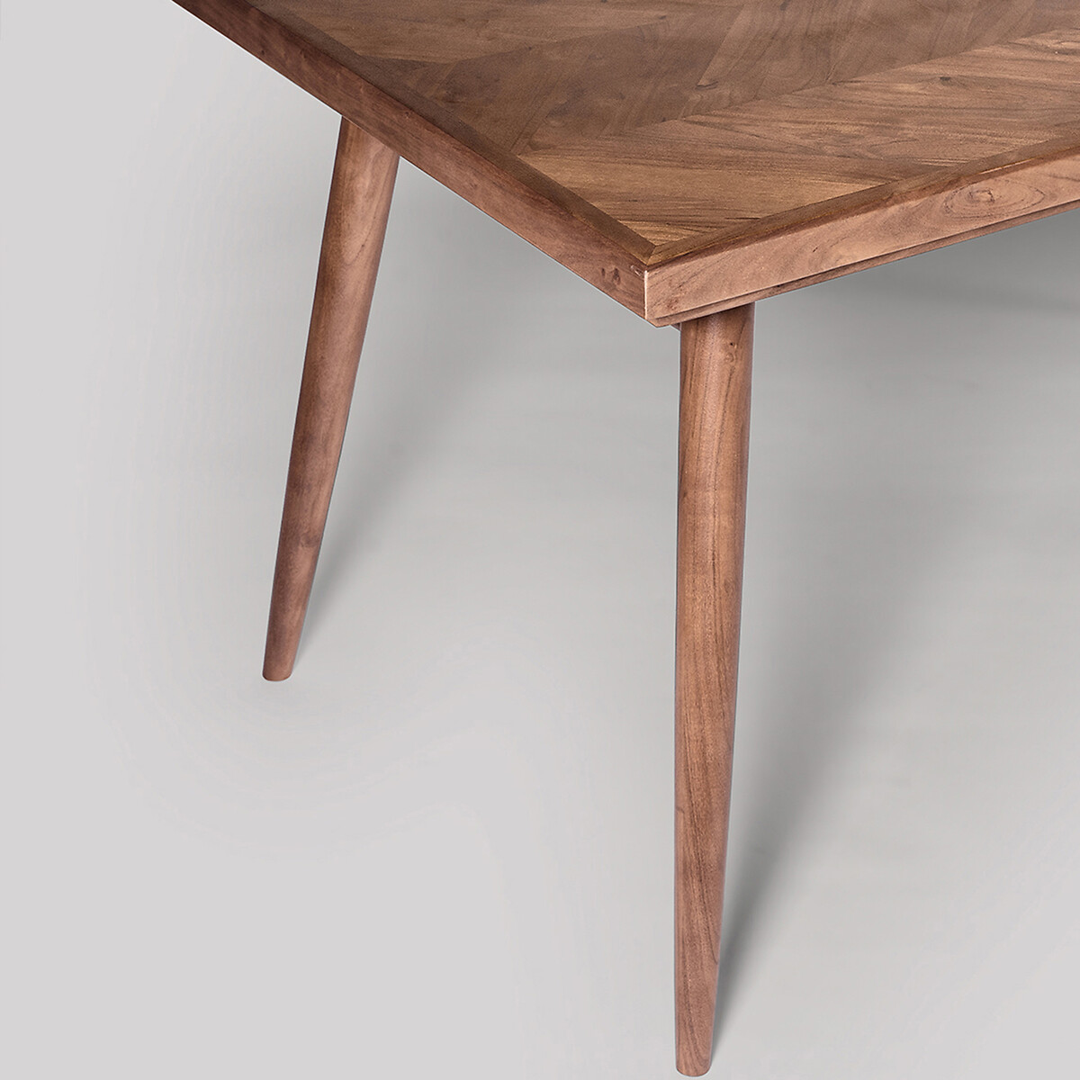 Metz Acacia Wood Dining Table dark acacia wood, SWOON