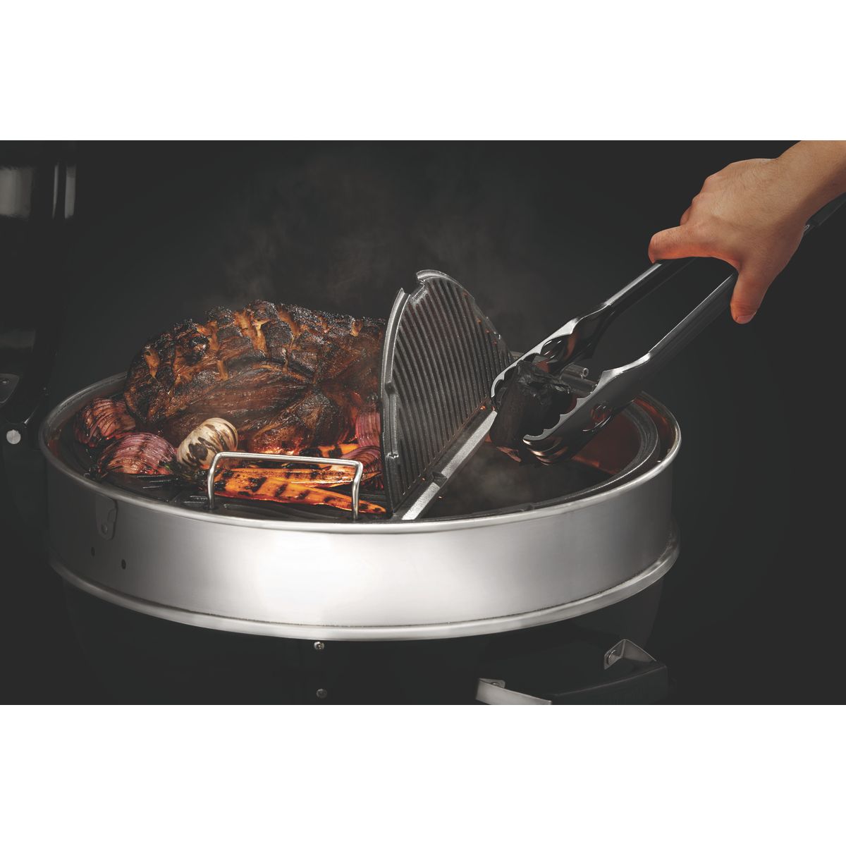 Barbecue charbon Kettle PRO noir sur pieds 47cm noir, NAPOLEON