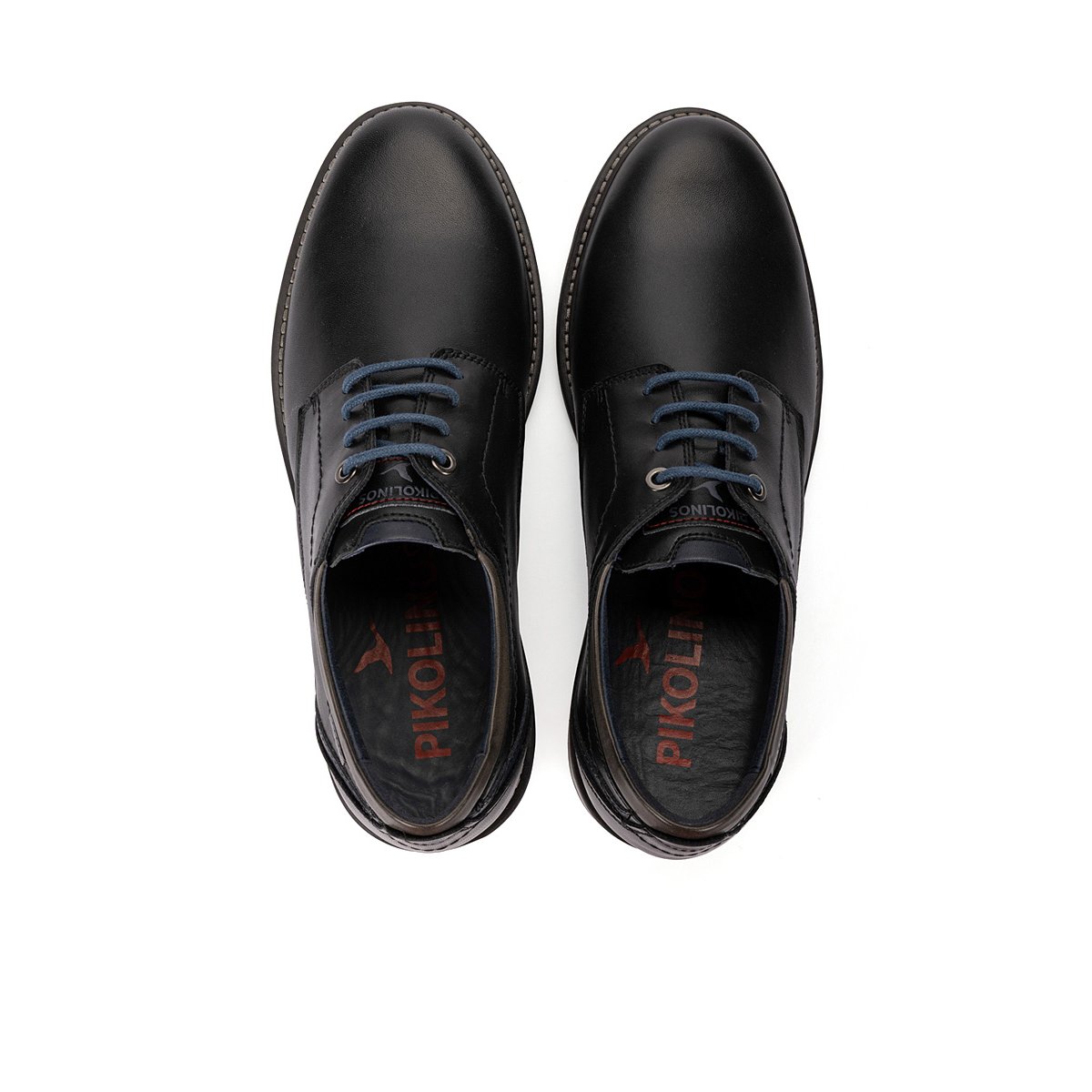 Chaussures à lacets cuir Berna black, PIKOLINOS