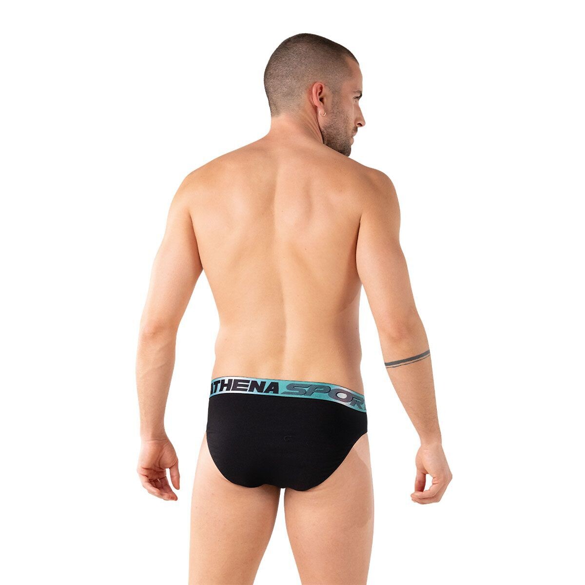 Pack of 3 Odour Control Briefs black + black + black, ATHENA