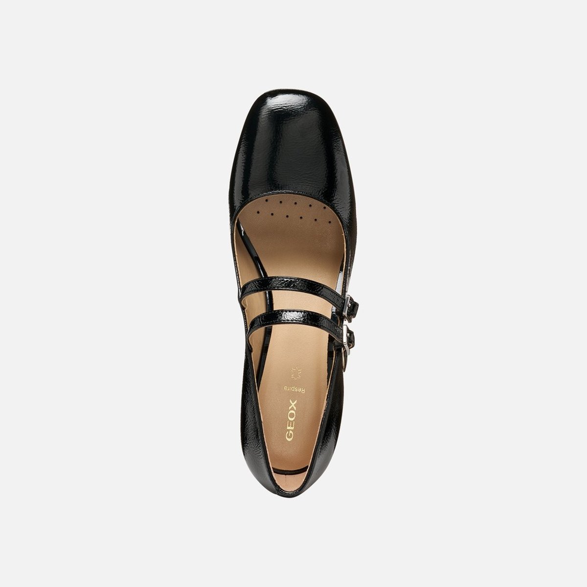 Babies en cuir à talons, KALIDINE noir, GEOX