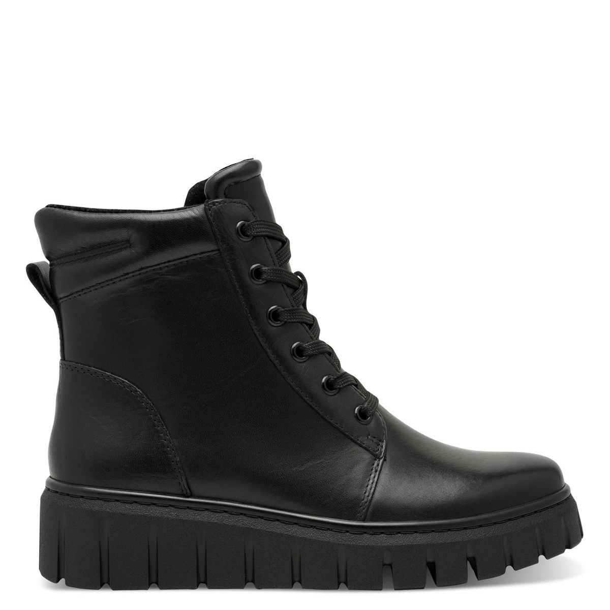 Bottine en cuir noir, MARCO TOZZI