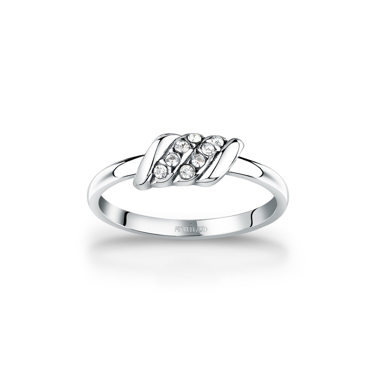 Bague en Acier, Cristaux TORCHON argent, MORELLATO