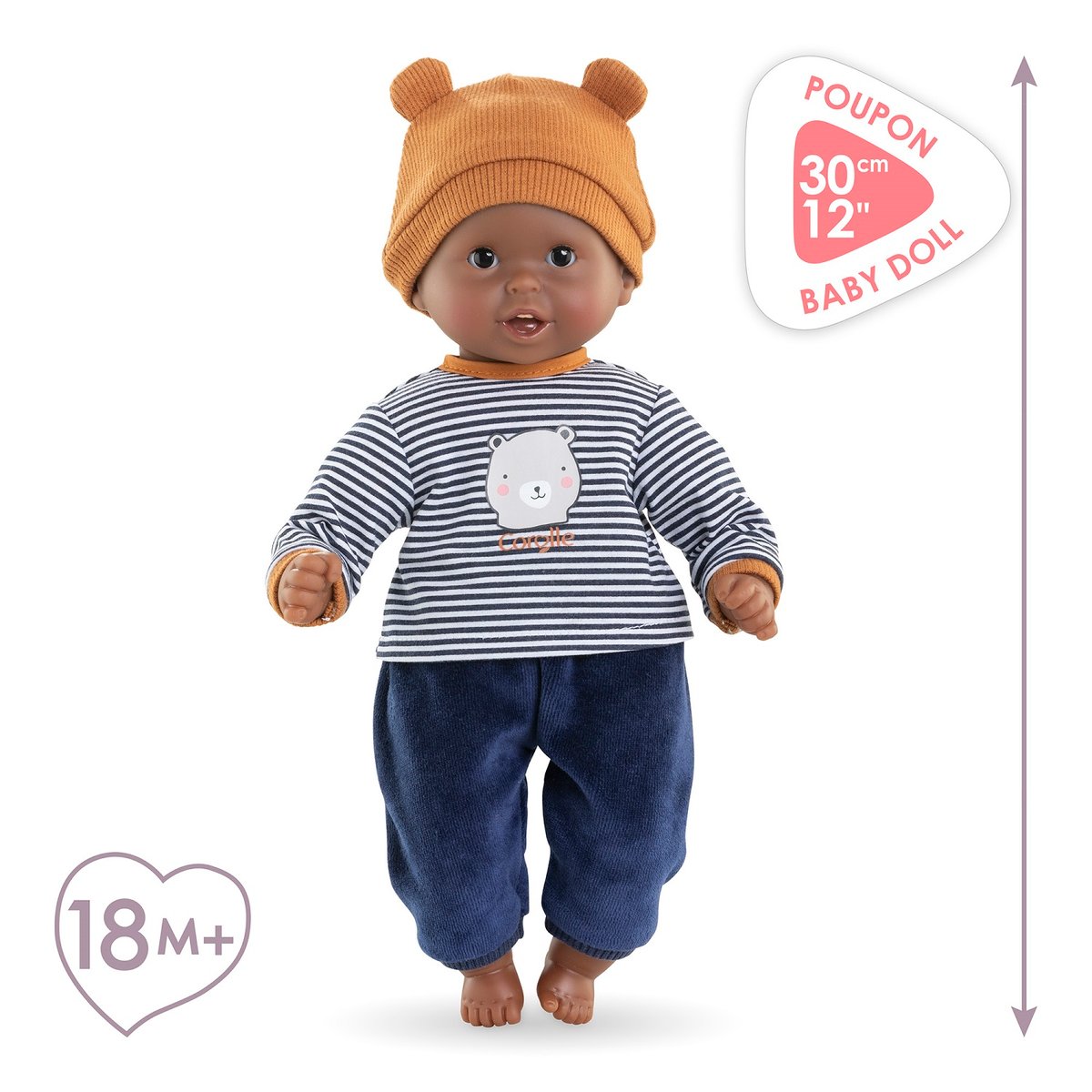 Poupon Bébé Calin Marius - Ourson bleu, COROLLE