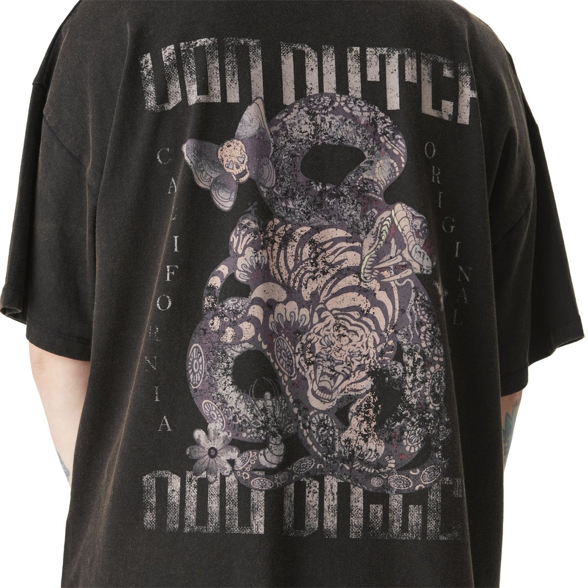 Tee shirt en coton JAPAN gris foncé, VON DUTCH