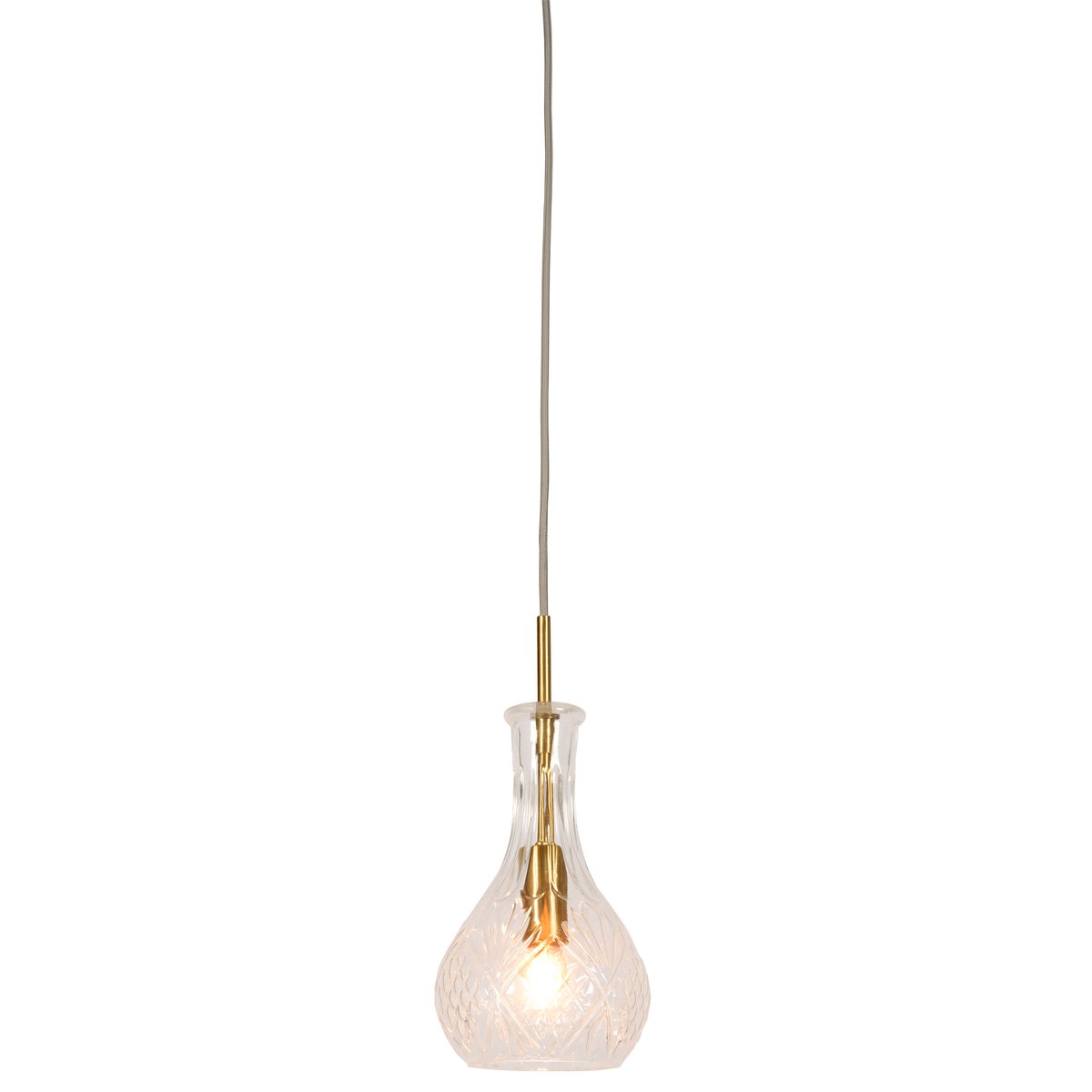 Lampe Suspendue Verre BRUSSELS or clair, IT'S ABOUT ROMI