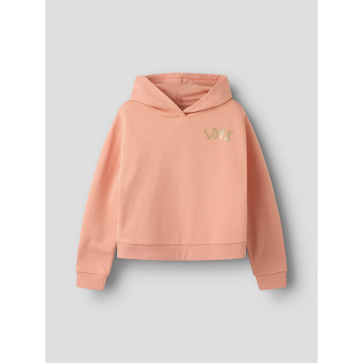 Sweat à capuche en molleton corail, NAME IT