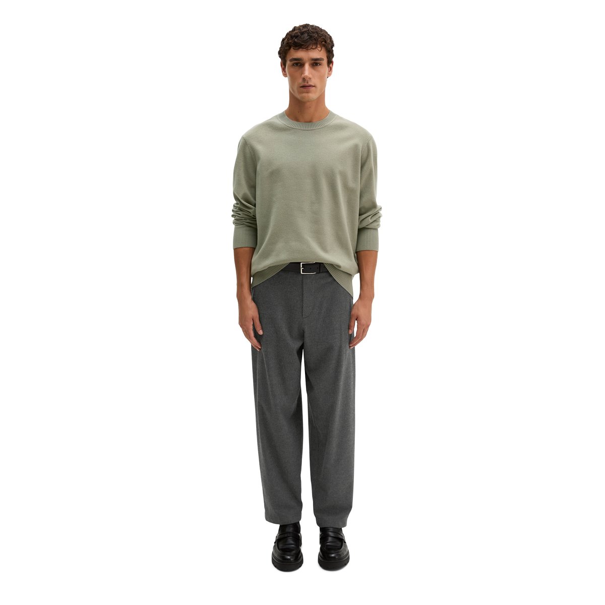 Pull ample aspect laine foulée gris, MARC O'POLO