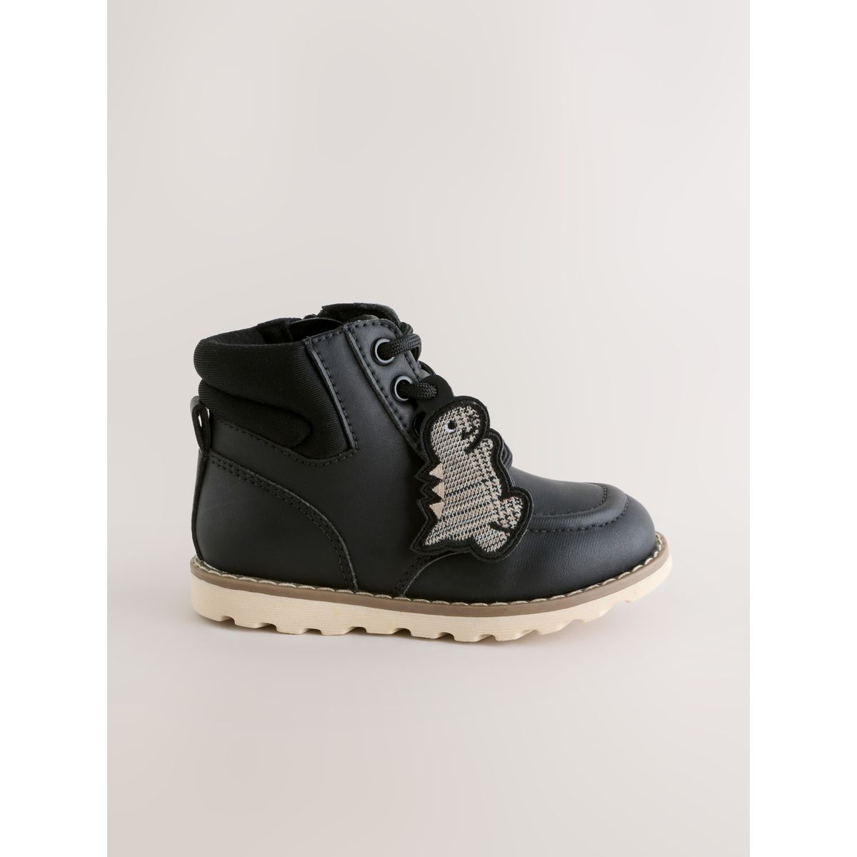 Bottines à lacets dinosaure noir, NEXT