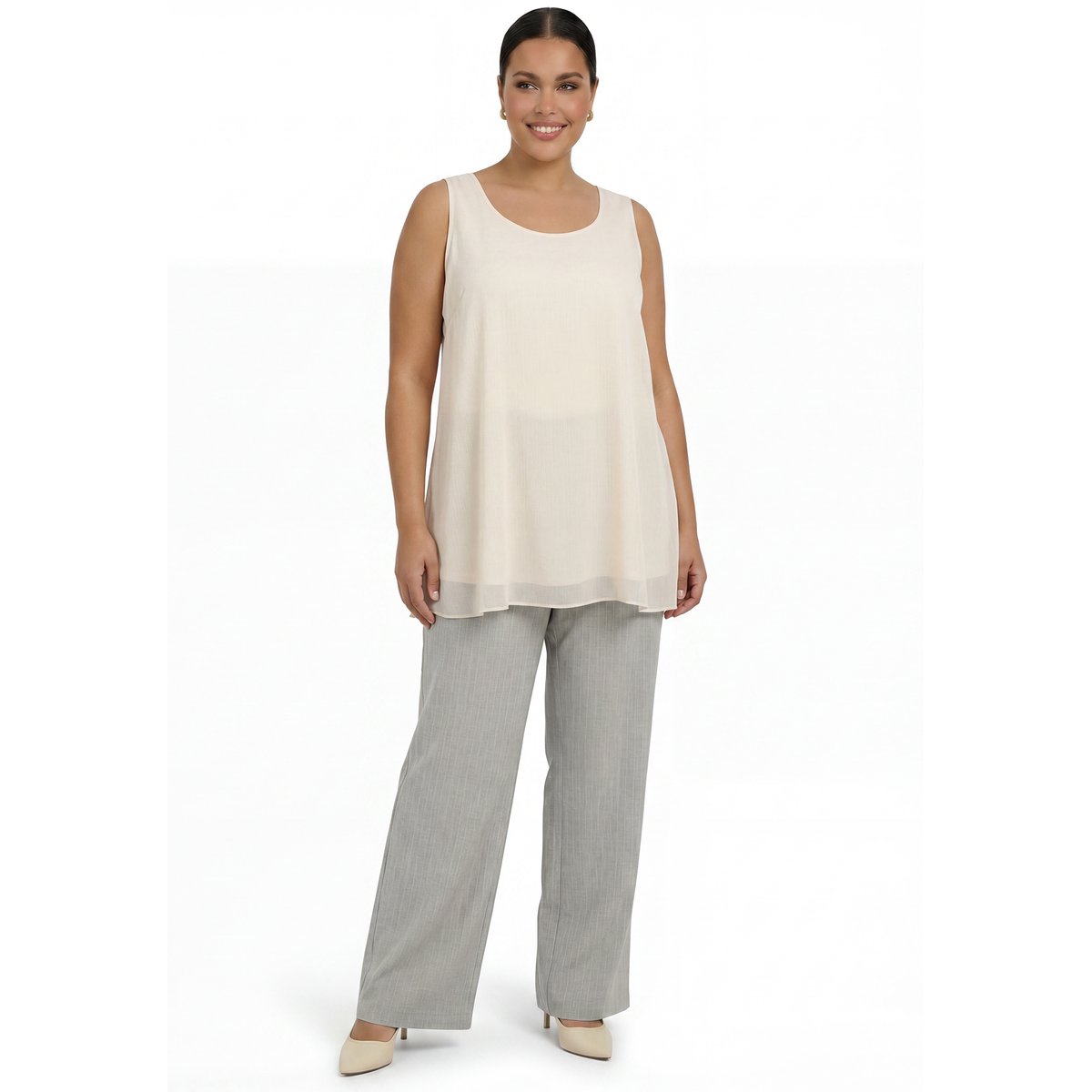 Pantalon Flare Fit gris, YOEK