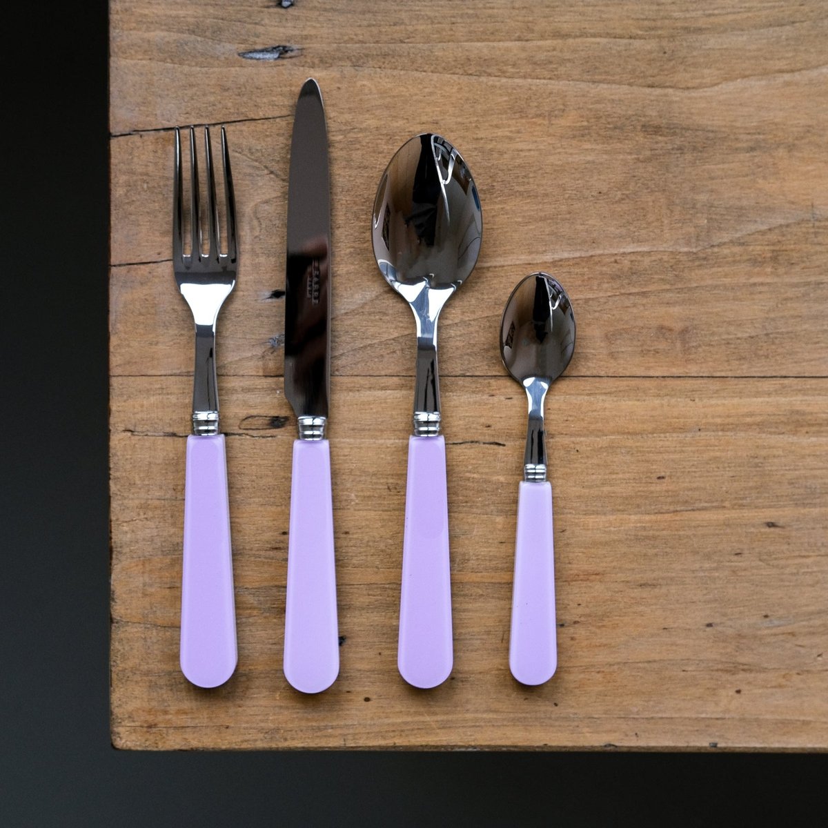 Set de 5 couverts de table, Duo lilas, SABRE