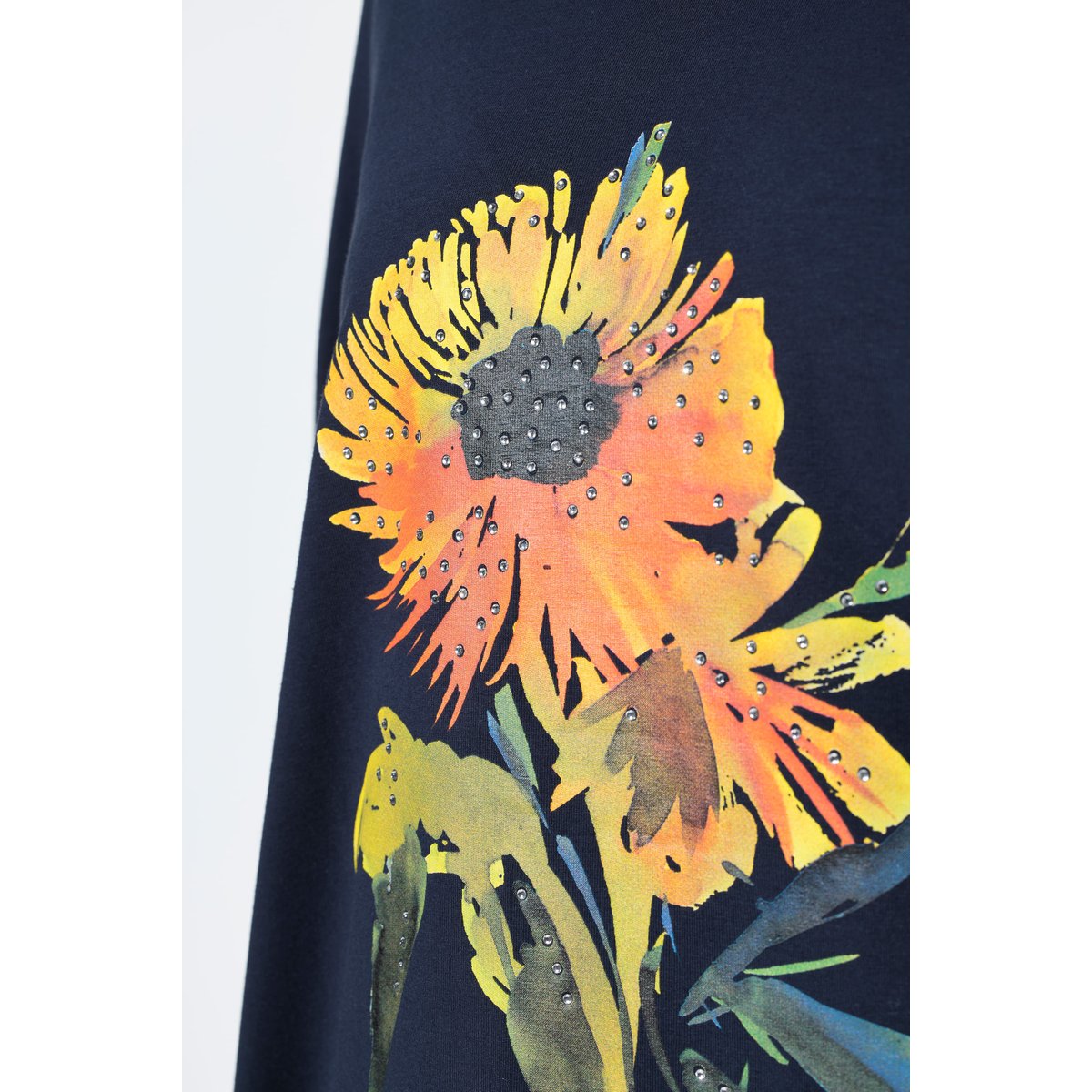T-shirt avec motif soleil marine, ULLA POPKEN