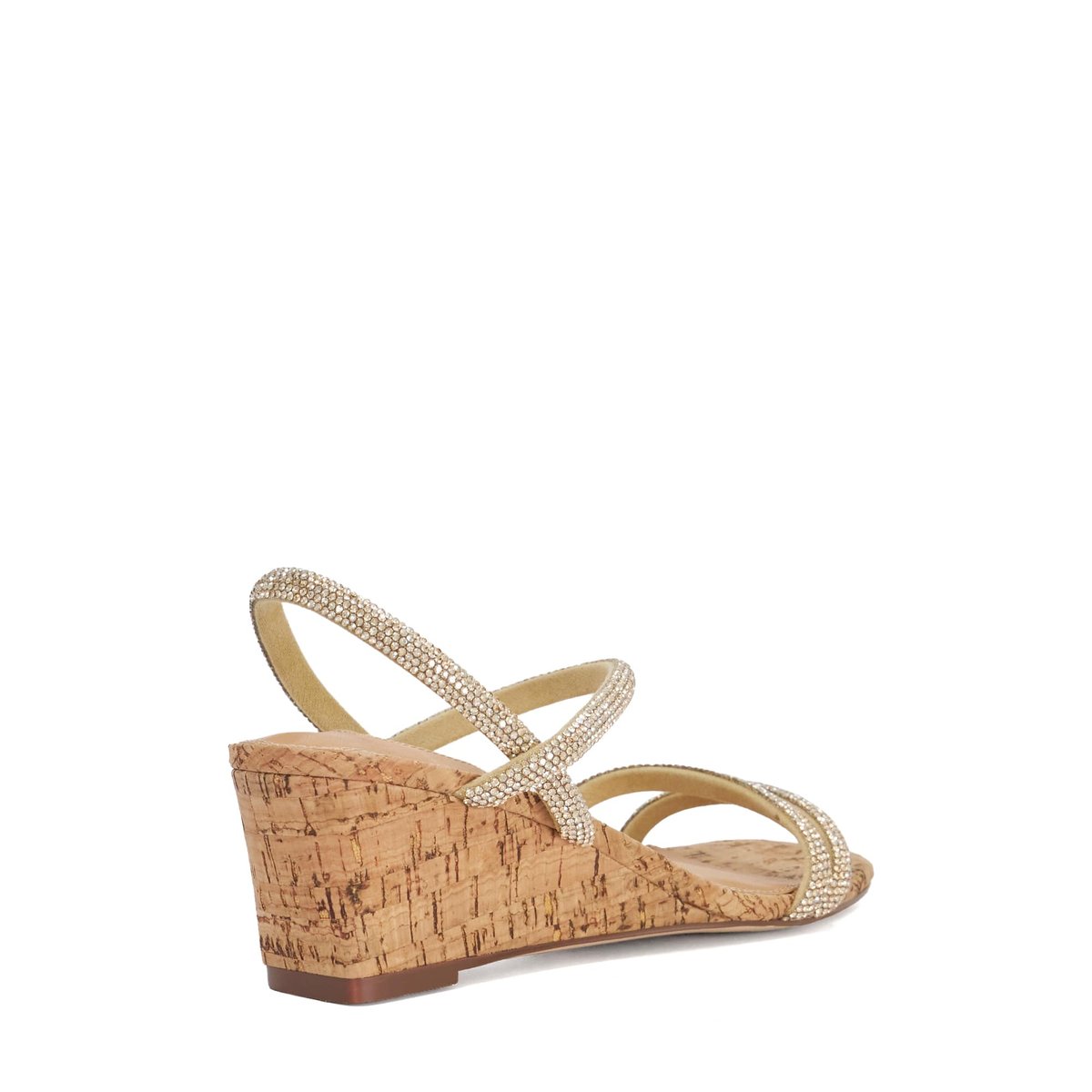 Sandales compensées en liège à brides ornées - KALIA gold-synthetic, DUNE LONDON