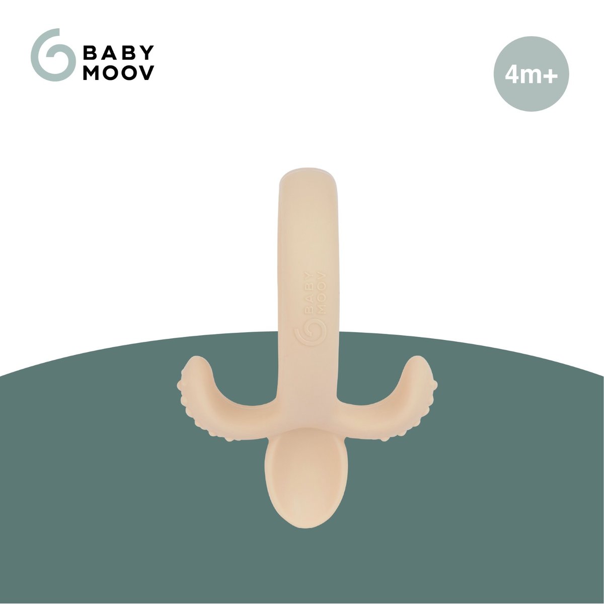 Cuillère de dentition pour bébé beige, BABYMOOV