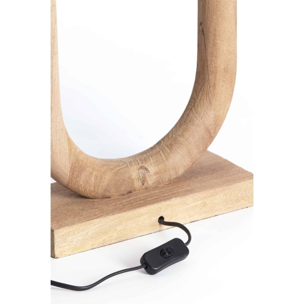 Base De La Lampe Bois PACECO marron, LIGHT & LIVING