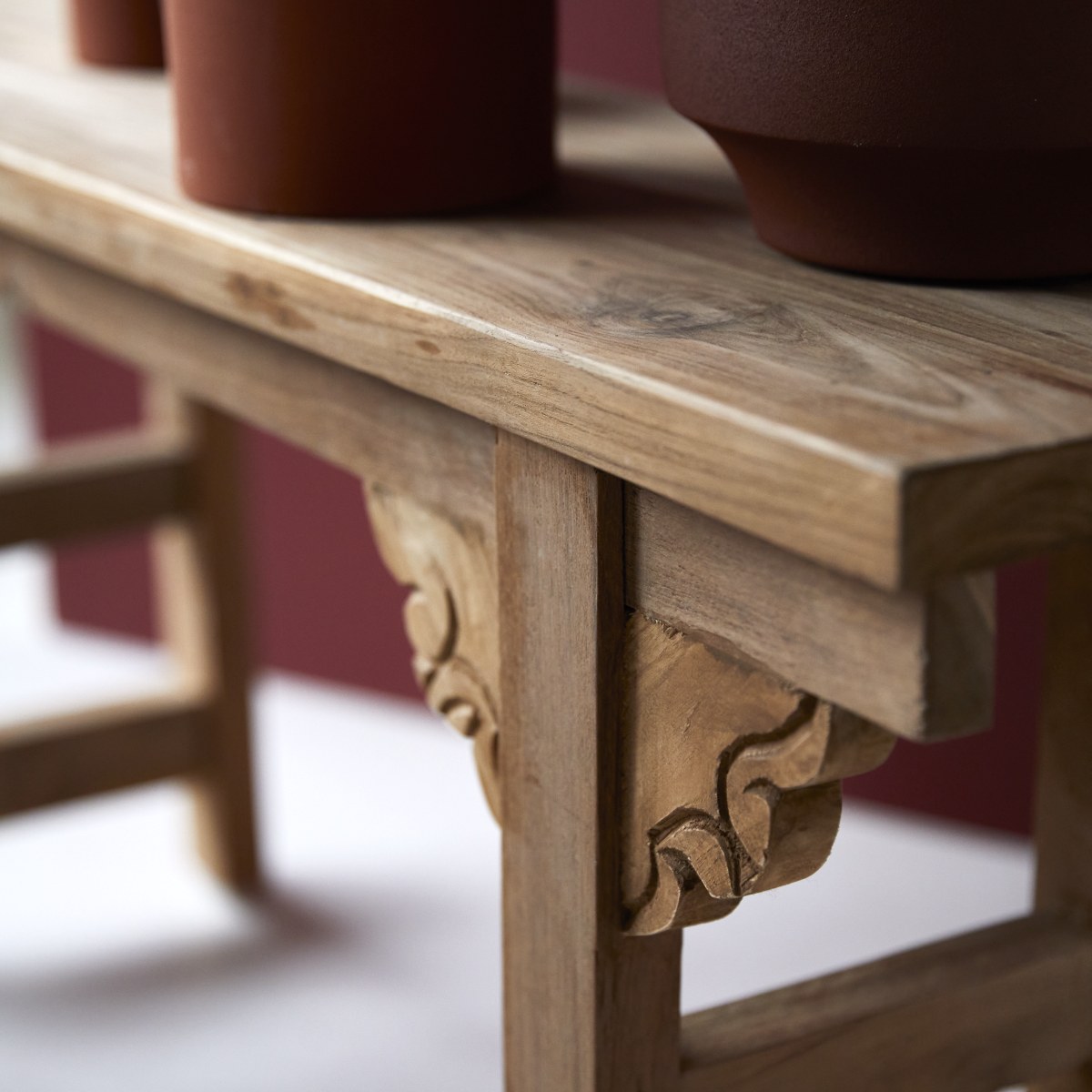 Console en Teck massif, ADONIS naturel, TIKAMOON