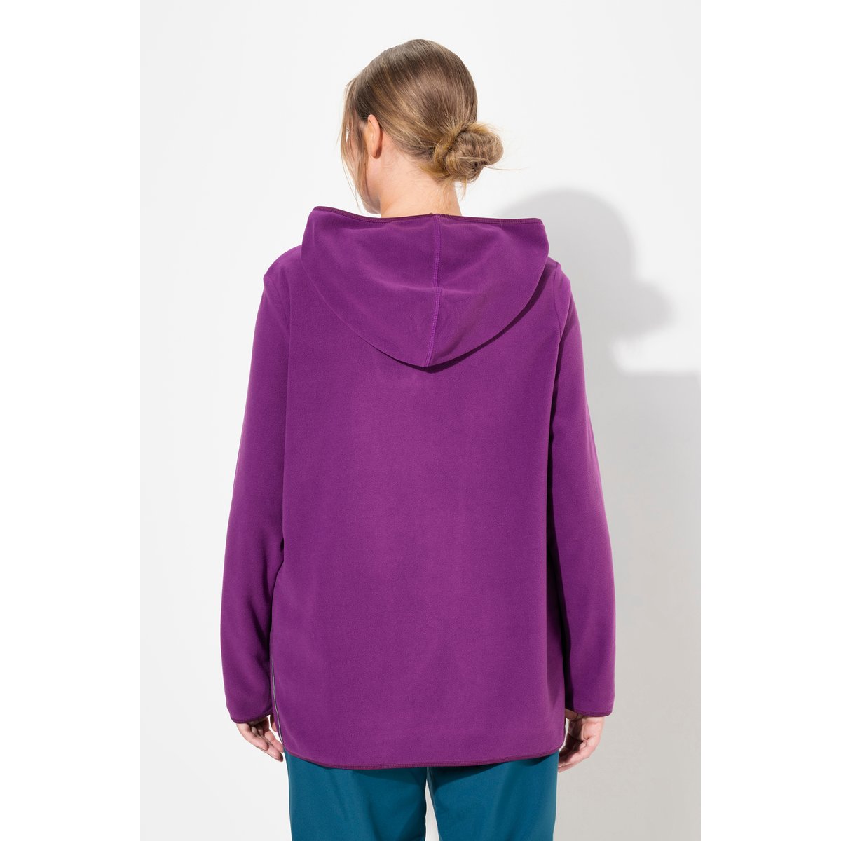 Pull camionneur en polaire aubergine, ULLA POPKEN