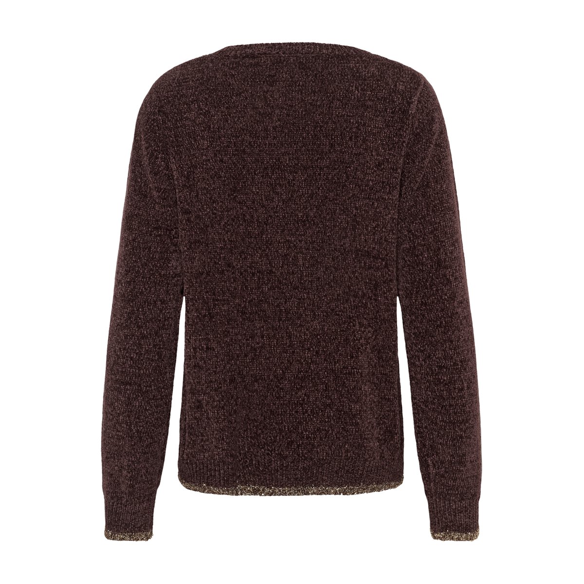 Pullover tricoté marron fudge, CREAM