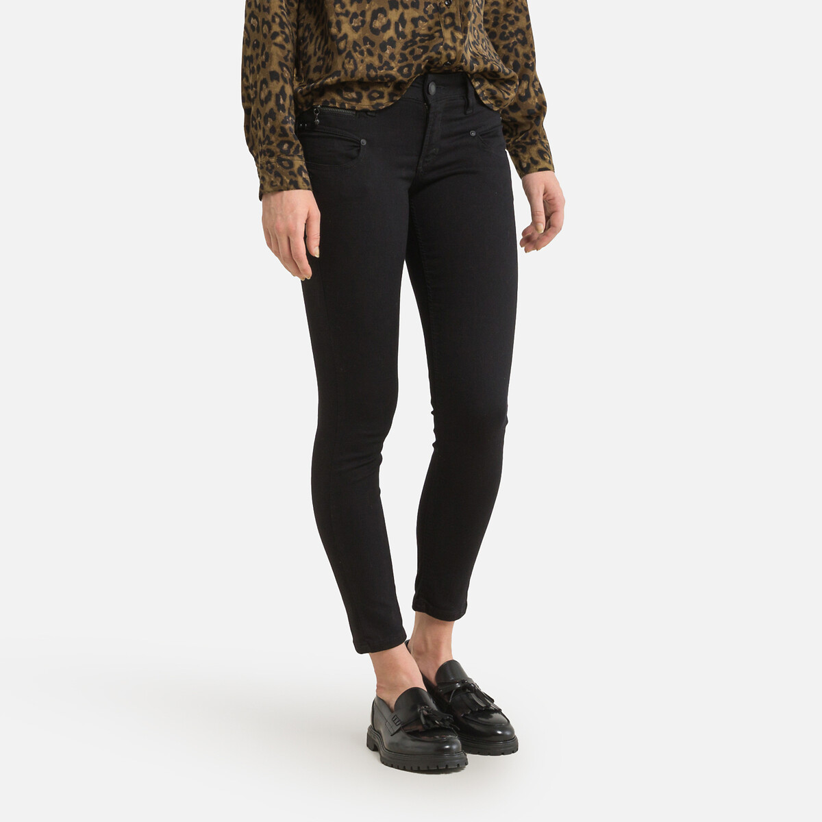 S-SDM Alexa Cropped Jeans in Slim Fit black, FREEMAN T. PORTER