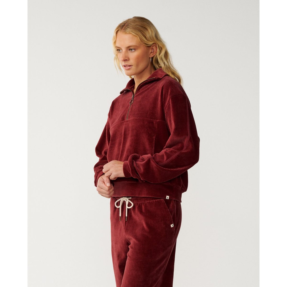 Sweat 3/4 ZIP COSY dark plum, RIP CURL