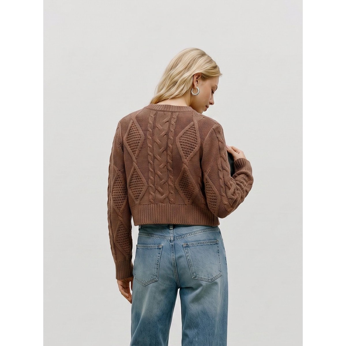 Pull En Maille cocoa brown, VERO MODA