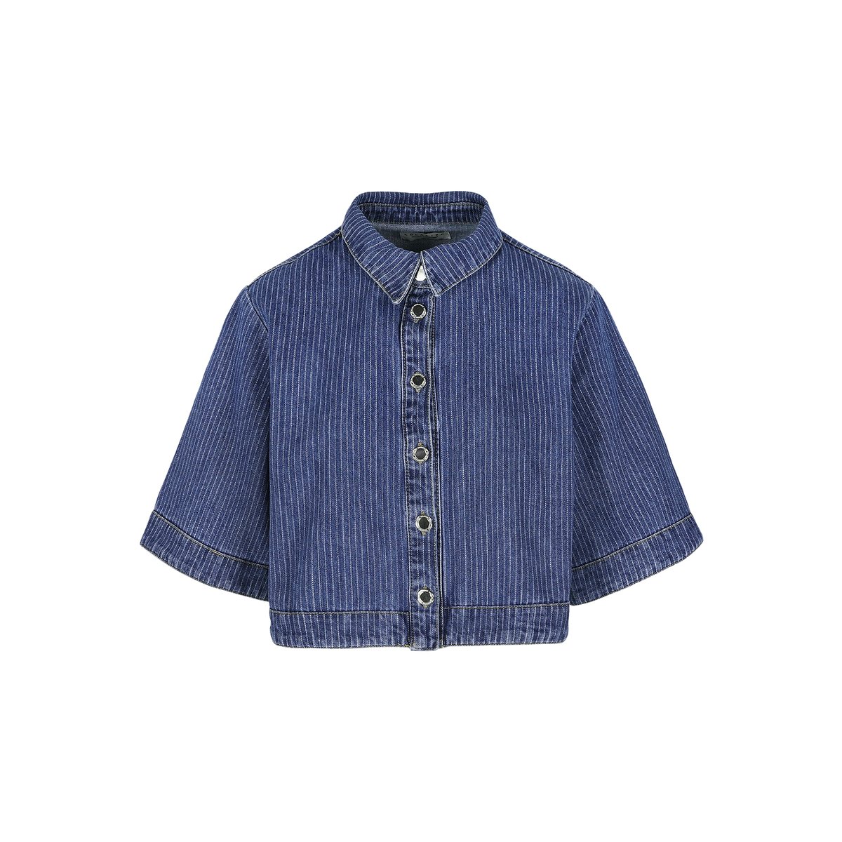 Chemise denim rayée medium blue, LOLALIZA