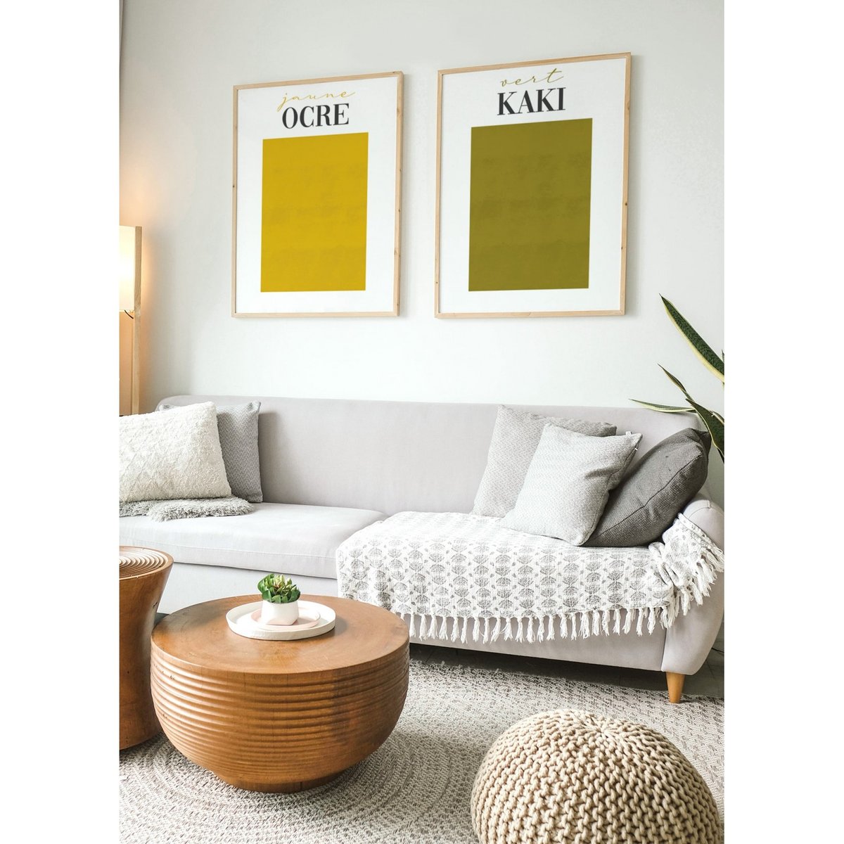 Affiche Vert Kaki blanc, L'AFFICHERIE