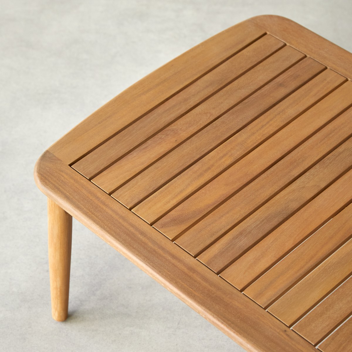 Table basse de jardin en Acacia massif, DANIELA naturel, TIKAMOON