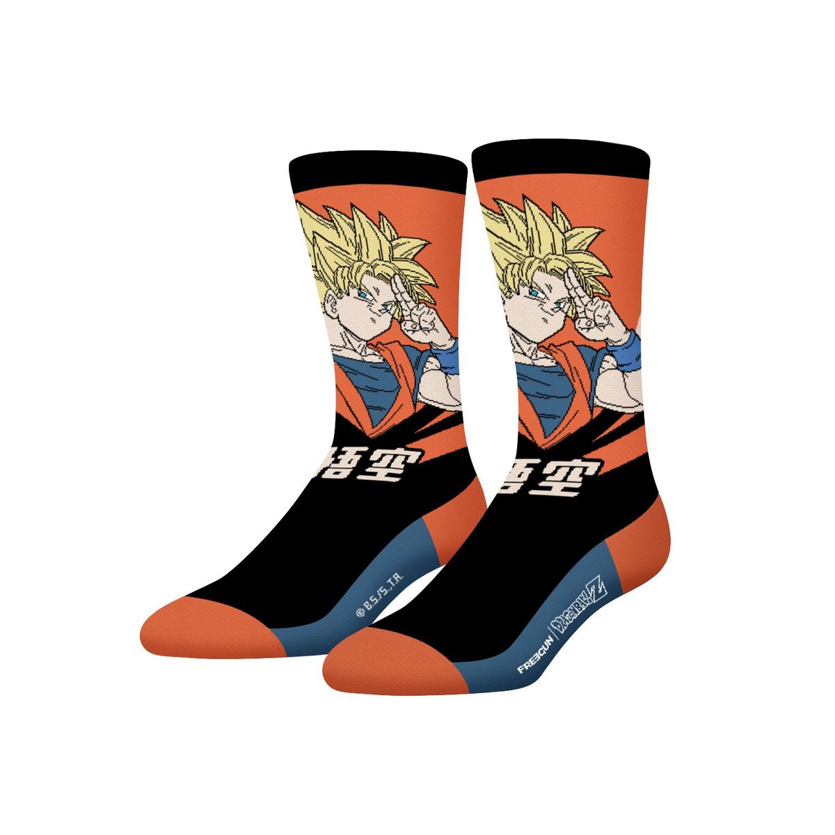 Lot De 4 Chaussette Dragon Ball Z jaune/noir/rose/orange/bleu marine, FREEGUN