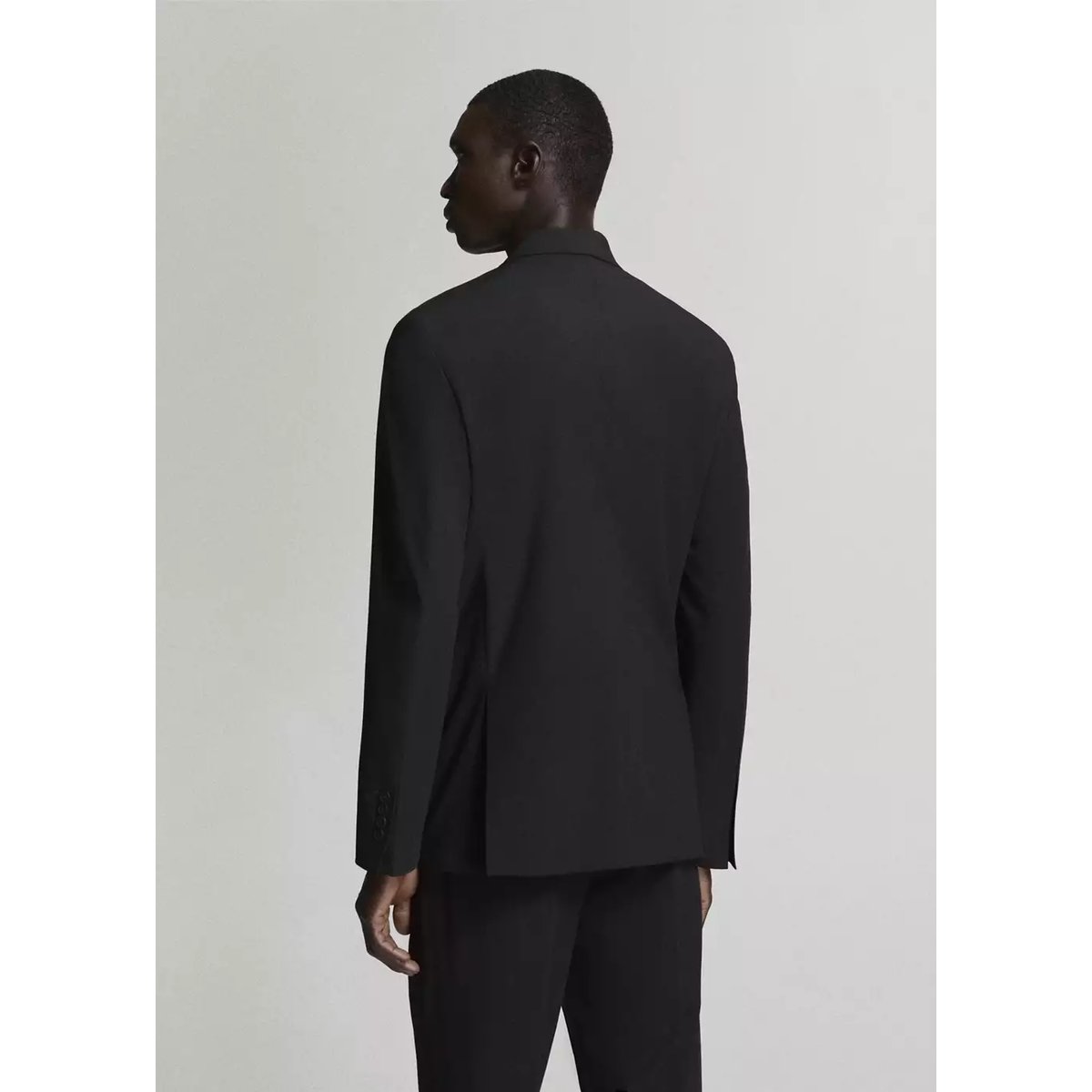 Veste de costume Boston coupe regular croisée noir, MANGO MAN