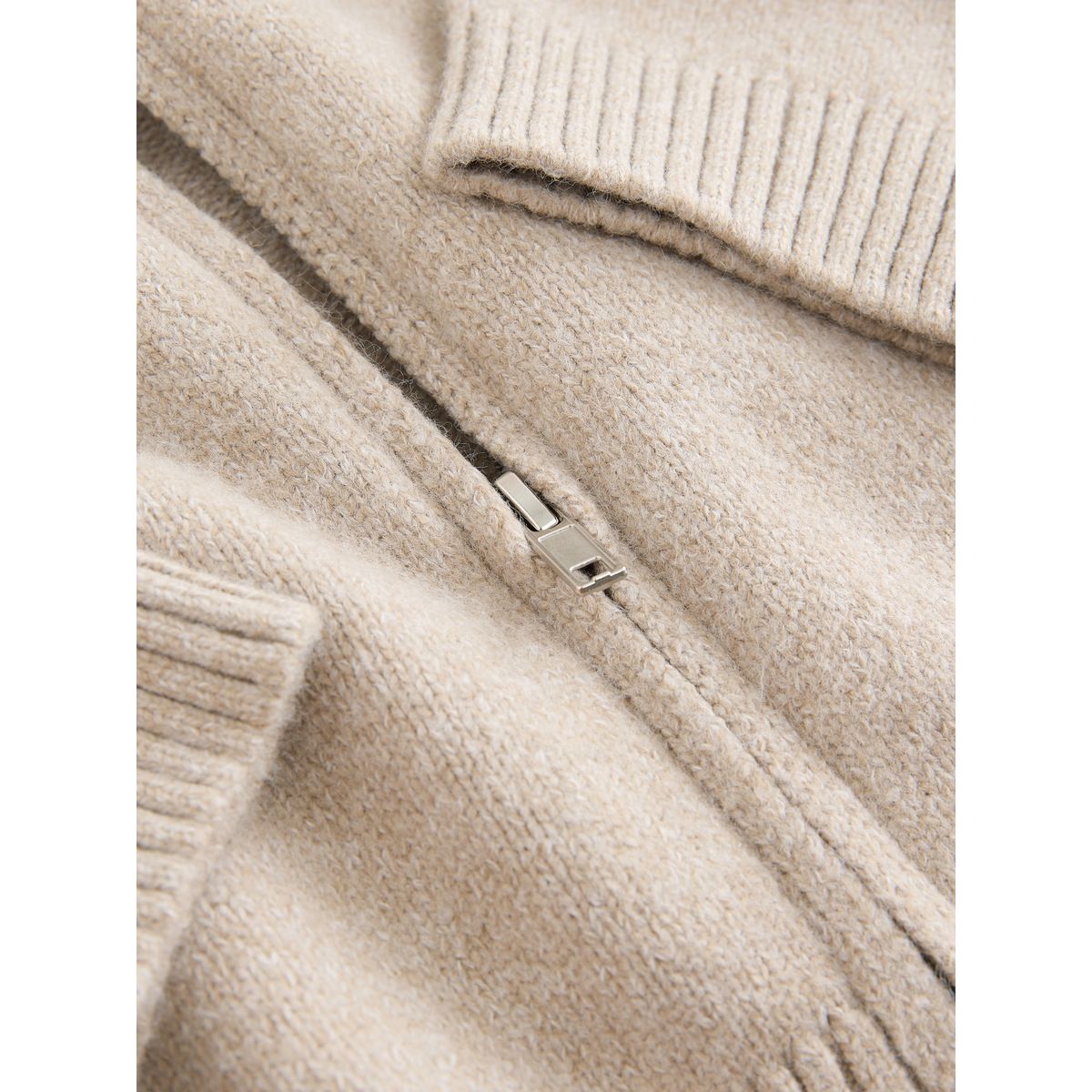 Cardigan zippé naturel, NEXT