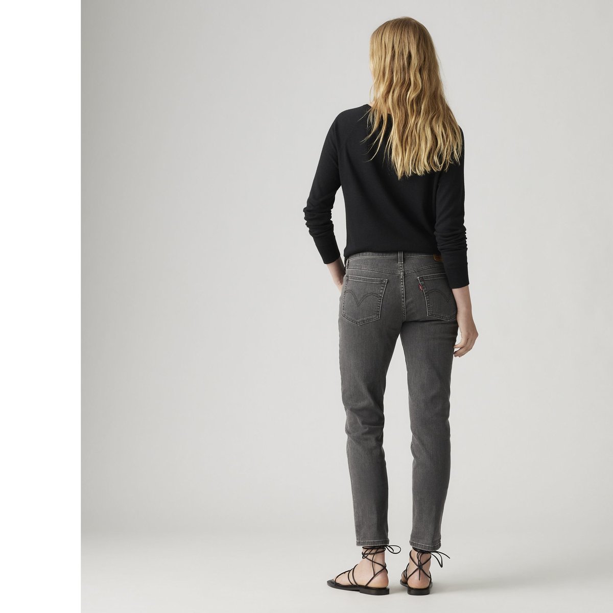 Jean Mid Rise Boyfriend noir - night is young, LEVI'S