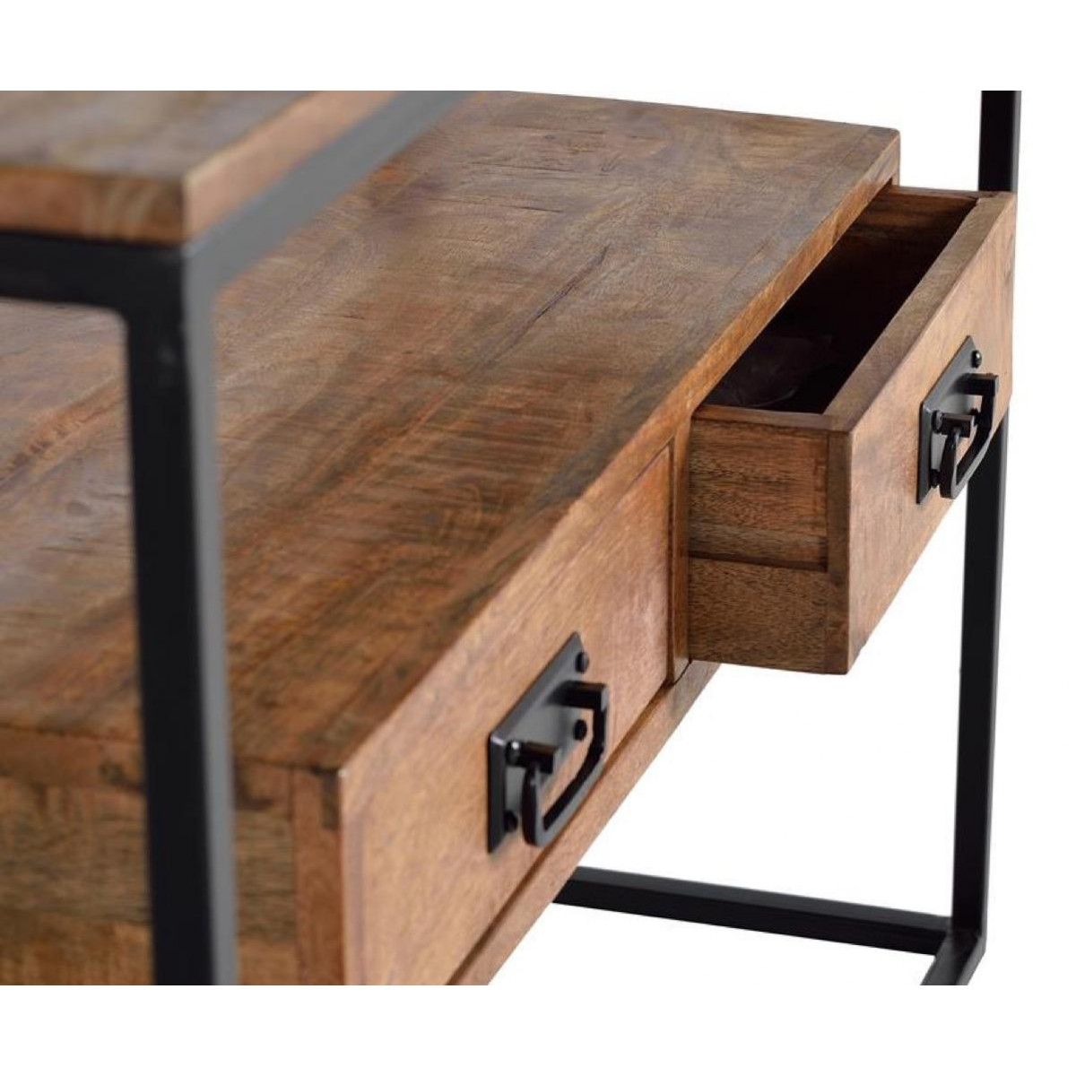 Console 2 tiroirs - MÉSÉLINE marron, DECORATION D’AUTREFOIS